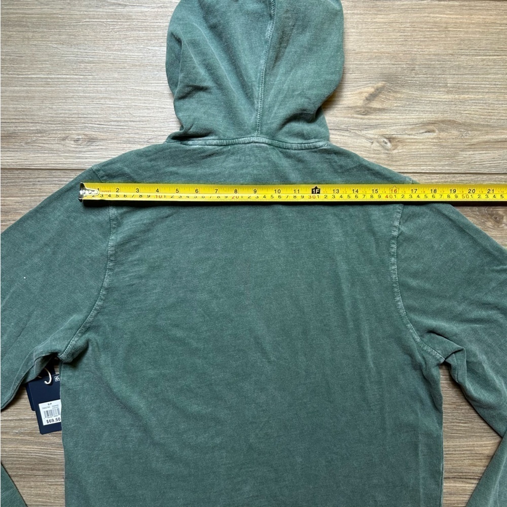 Lucky Brand | Weekend Slub Jersey Hoodie in Washed out Green (Small) - Picture 11 of 13